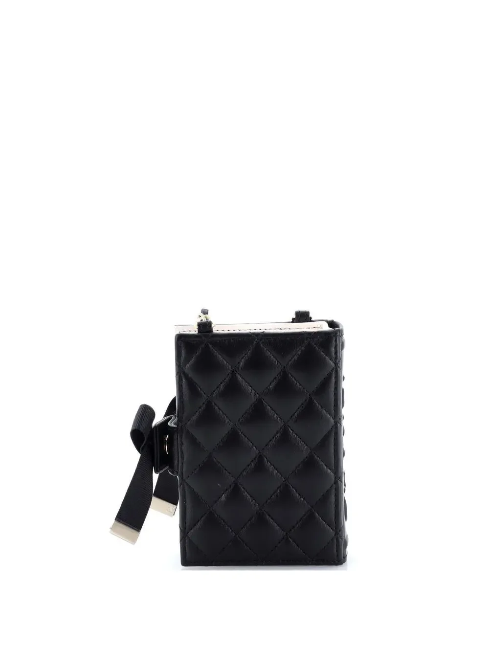 Chanel Cc Book Card Holder With Chain #186840C38B